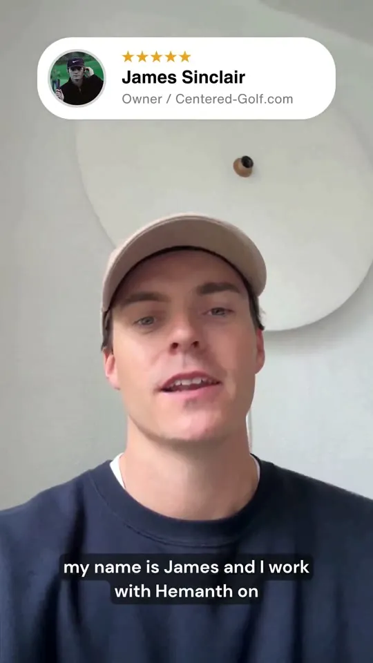 James Sinclair video testimonial